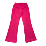 Twinset Pantalone Tinta Unita Modello Zampa Con Elastico In Vita Fuxia Per Bambina