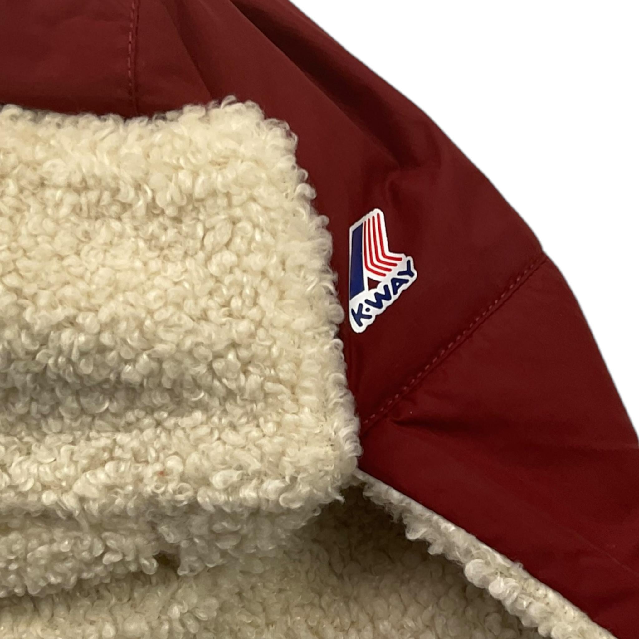 K-WAY cappello tinta unita con stampa Bordeaux per Bambino K31571W BORDEAUX K-WAY 