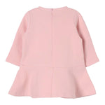 LIU JO abito manica lunga tinta unita con ricamo logo Rosa per Neonata HF4036X ROSA LIU JO 