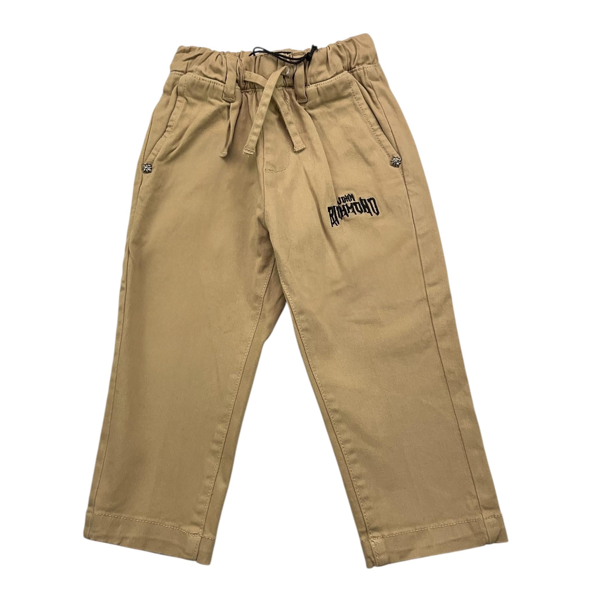 JOHN RICHMOND pantalone tinta unita con elastico in vita Beige per Neonato RBA24076PAXXXX BEIGE JOHN RICHMOND 