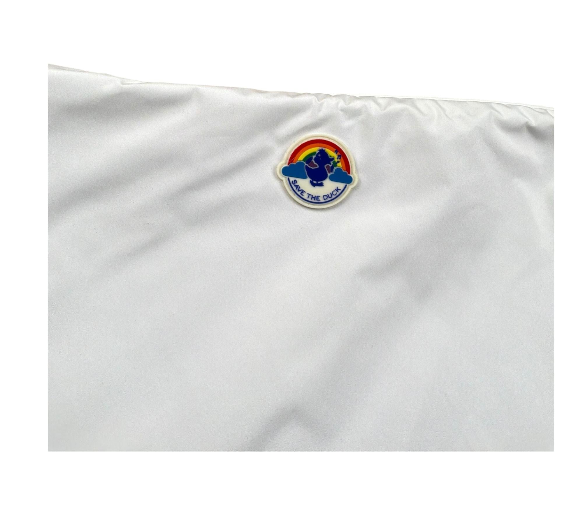 Save The Duck Borsello Tinta Unita per Bambino DZ1698U BIANCO SAVE THE DUCK 