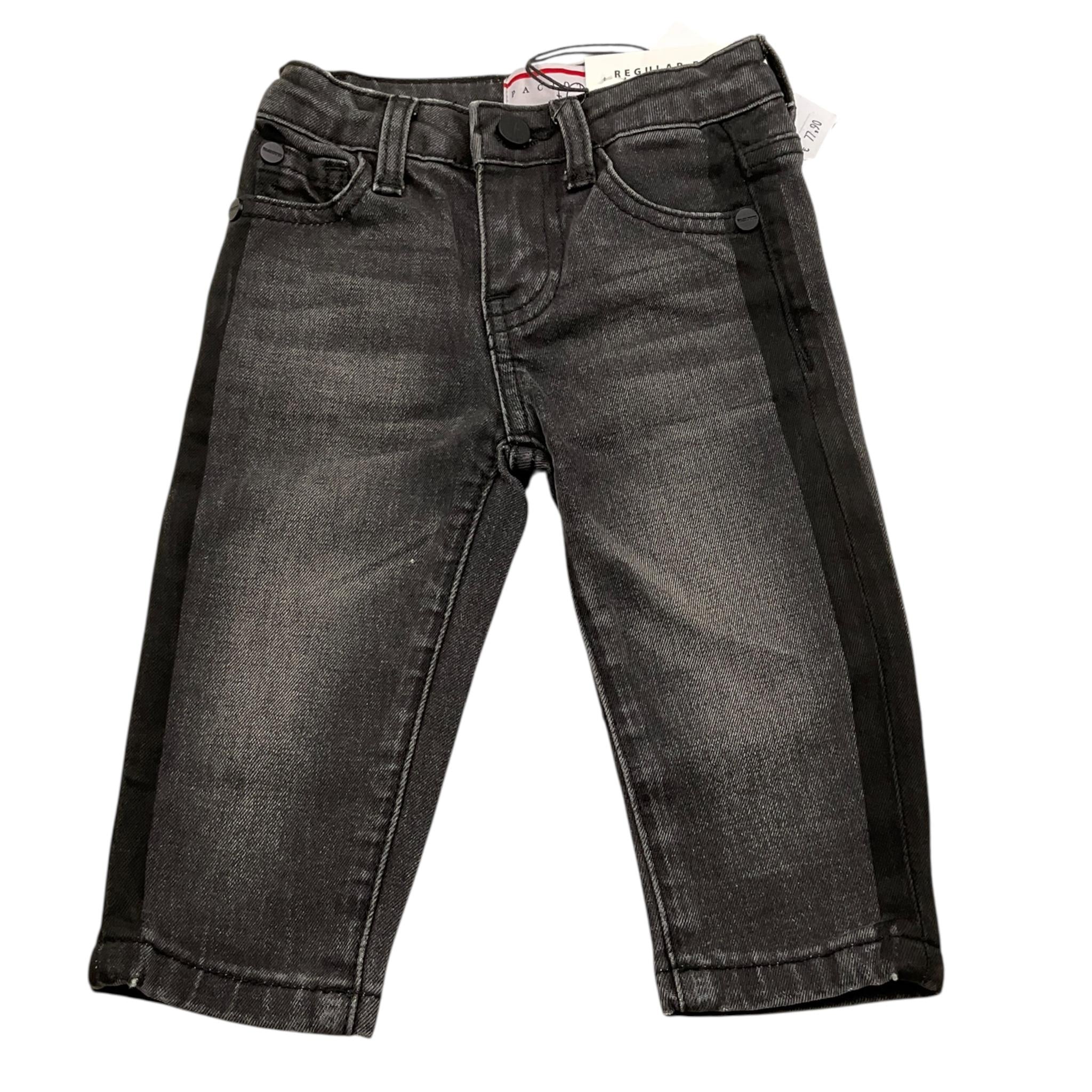 CESARE PACIOTTI jeans tinta unita con girovita regolabile Nero per Neonato PTP5361BNXX NERO CESARE PACIOTTI 