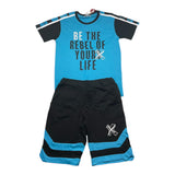 Yours Completo T-Shirt-Bermuda Azzurro Per Bambino