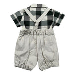 Le Coconne Completo 2 Pezzi Camicia-Salopette per Neonato LCN1097 BEIGE LE COCONNE 