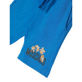 Moschino Bermuda tinta unita con Logo Blu per Bambino HUQ01OX BLU MOSCHINO 