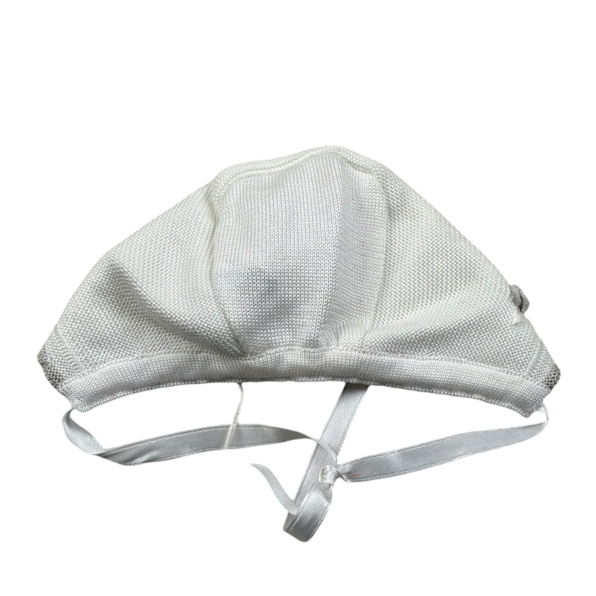 Marlu' Cappello Tinta Unita con Ricami per Neonata EC21CU PANNA MARLU' 