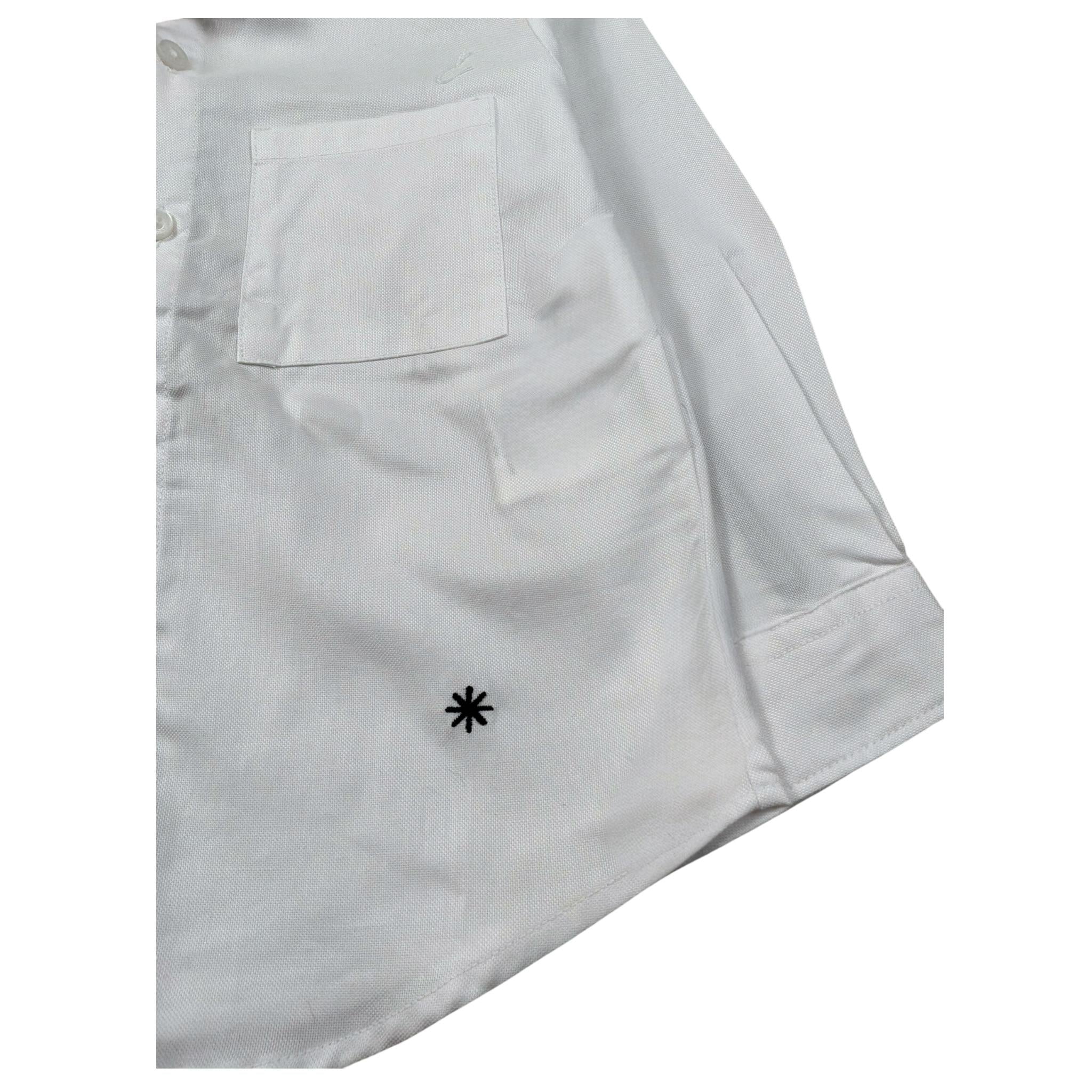 Manuel Ritz Camicia Manica Lunga Tinta Unita per Neonato MR1952 BIANCO MANUEL RITZ 