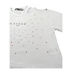 Gaelle T-Shirt Tinta Unita con Brillantini per Bambina 2746MY00410X BIANCO GAELLE 