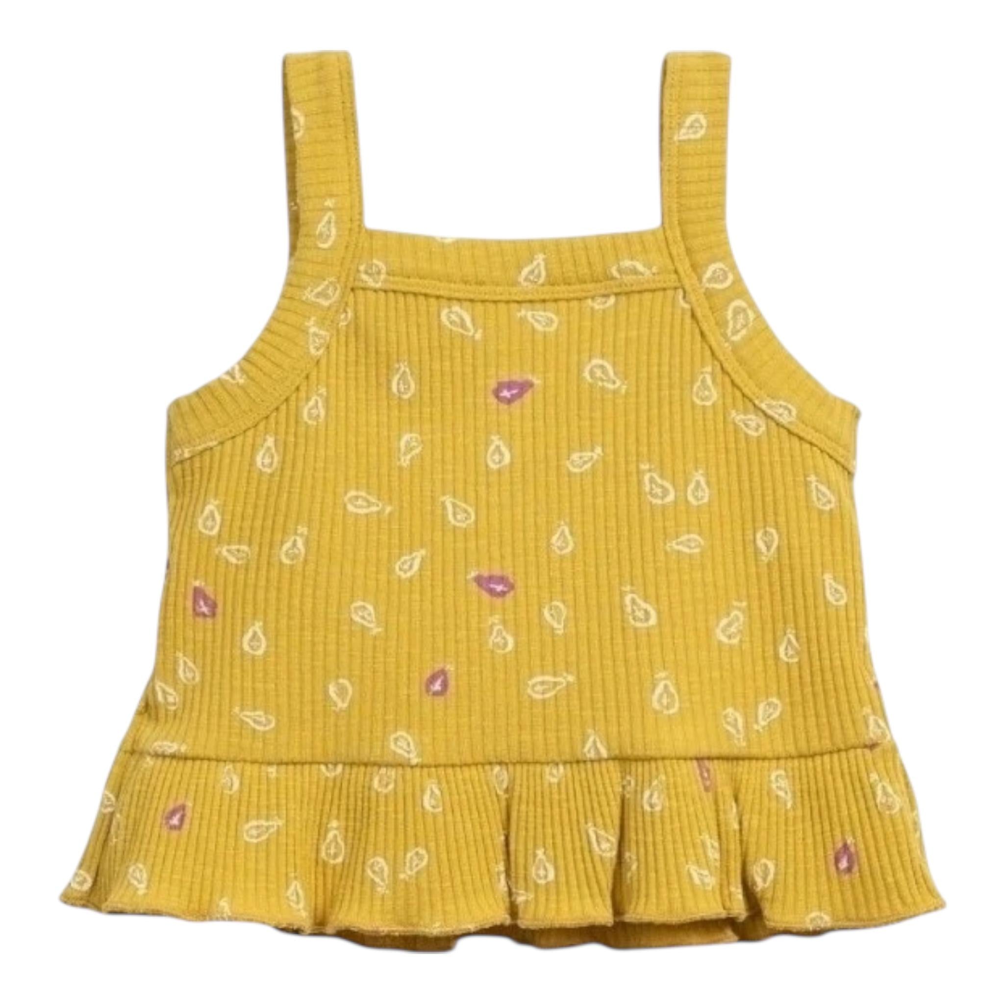 Play Up Top Tinta Unita con Stampa per Bambina PA044AQ11152 GIALLO PLAY UP 