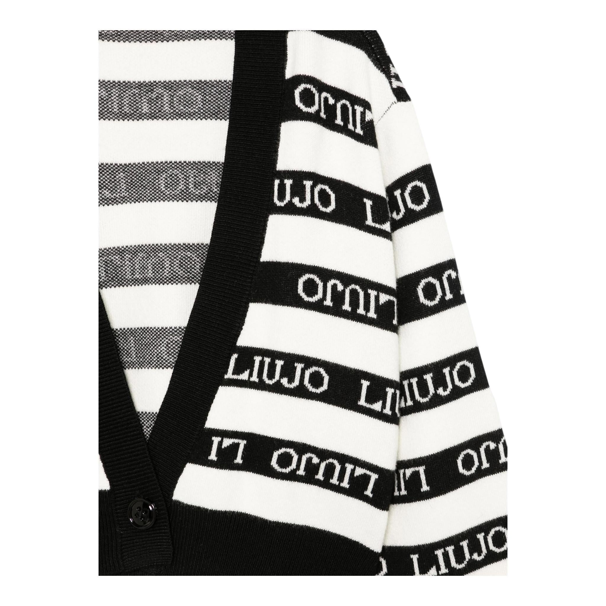 LIU JO coprispalle tinta unita con fantasia a righe Bianco per Bambina GF4142 BIANCO LIU JO 