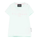 John Richmond T-Shirt Girocollo Tinta Unita con Stampa per Neonata RIP25002TSXXN VERDE ACQUA JOHN RICHMOND 