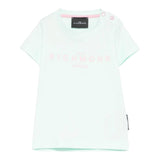 John Richmond T-Shirt Girocollo Tinta Unita con Stampa per Neonata RIP25002TSXXN VERDE ACQUA JOHN RICHMOND 