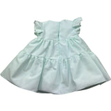 Le Bebe Abito Mezza Manica Tinta Unita per Neonata LBG6435 VERDE ACQUA LE BEBE 