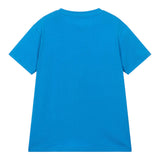 Guess T-Shirt Girocollo Tinta Unita Con Stampa Cobalto Per Neonato