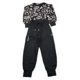 SUPERGA completo tuta 2 pezzi felpa-pantalone tinta unita Nero per Bambina A144 NERO SUPERGA 