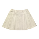 Aspesi Gonna Tinta Unita con Girovita Regolabile per Bambina S25014GN6058 BIANCO ASPESI 