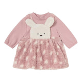 MAYORAL abito tinta unita con stampa teddy Rosa per Neonata 2881X ROSA MAYORAL 