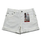Levi'S Short In Denim Tinta Unita con Girovita Regolabile per Bambina 3EH272 BIANCO LEVI'S 