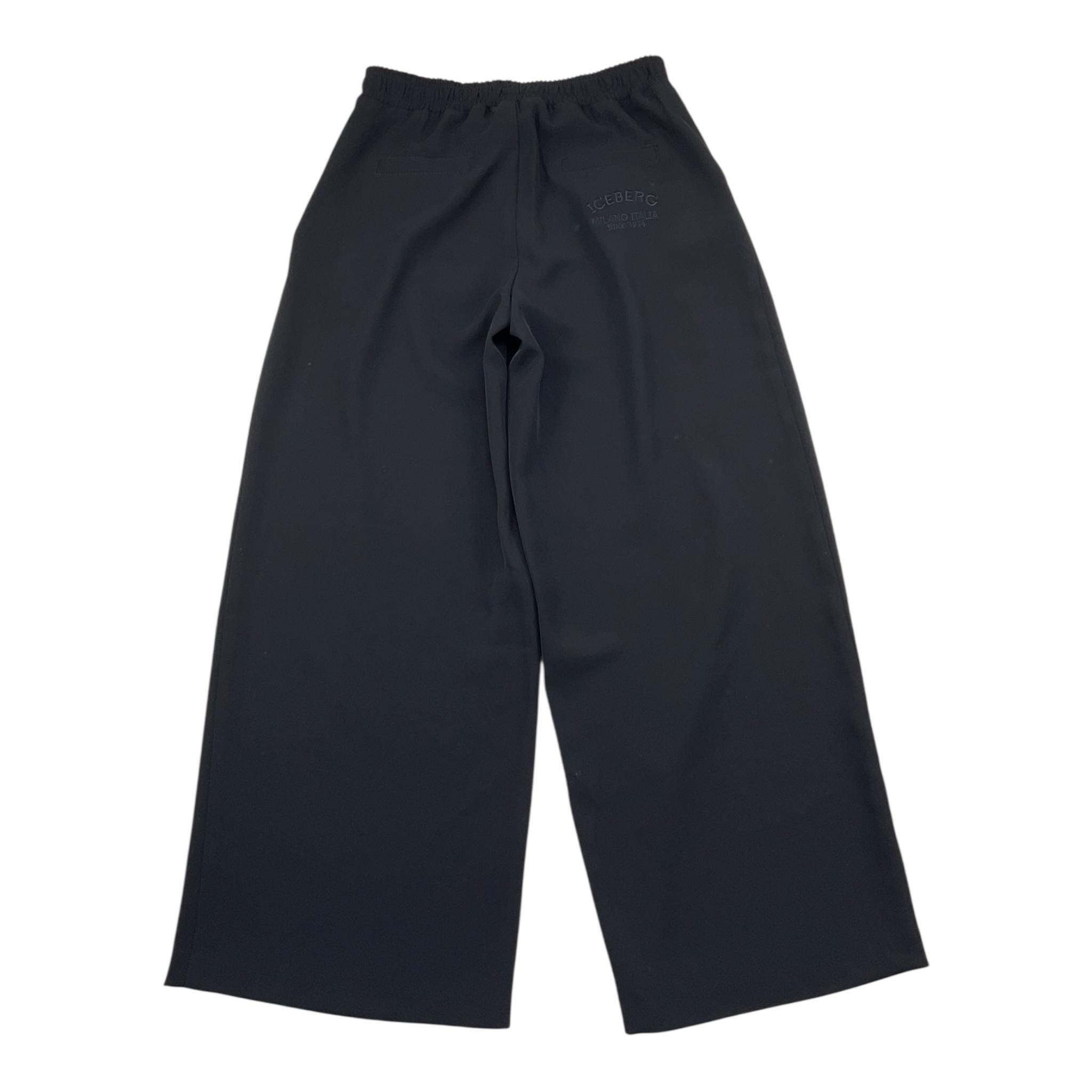 Iceberg Pantalone Tinta Unita con Elastico In Vita per Bambina PTICE5156JX NERO ICEBERG 