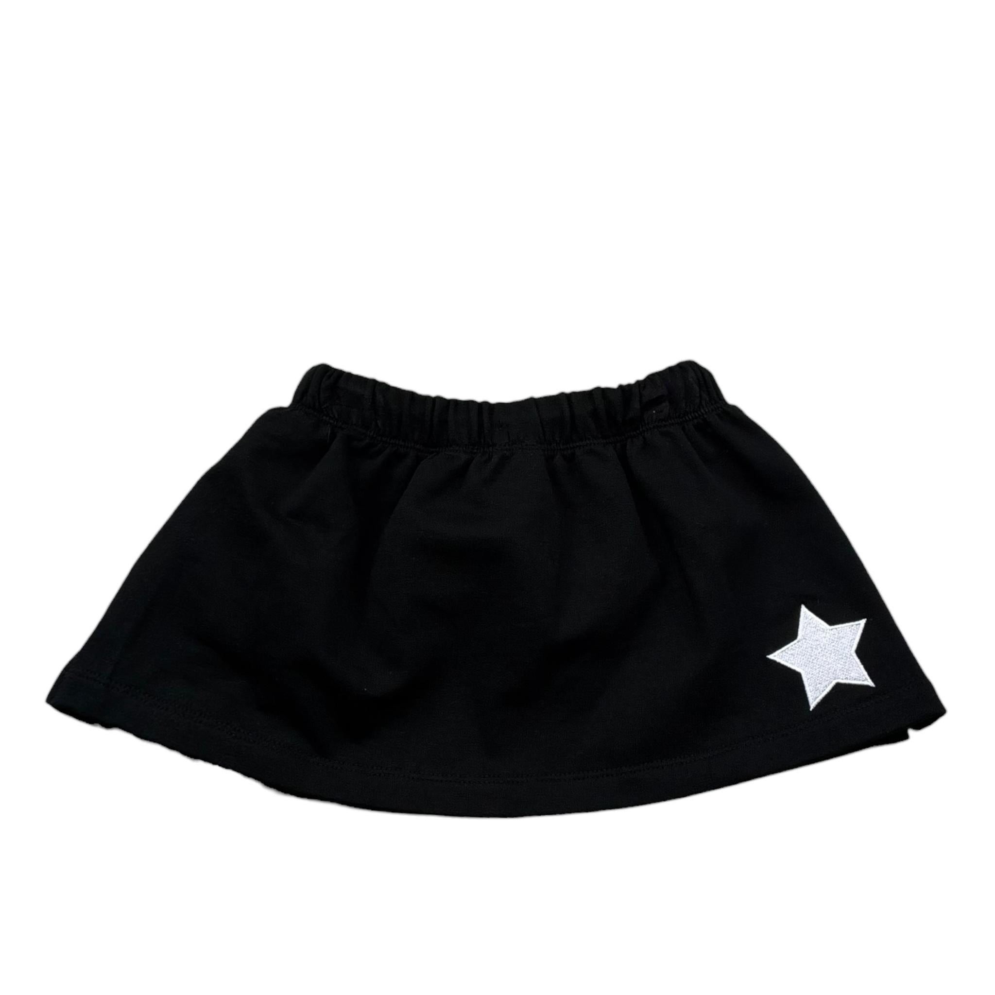 John Richmond Gonna Tinta Unita con Elastico In Vita per Neonata RIP26135GO NERO JOHN RICHMOND 