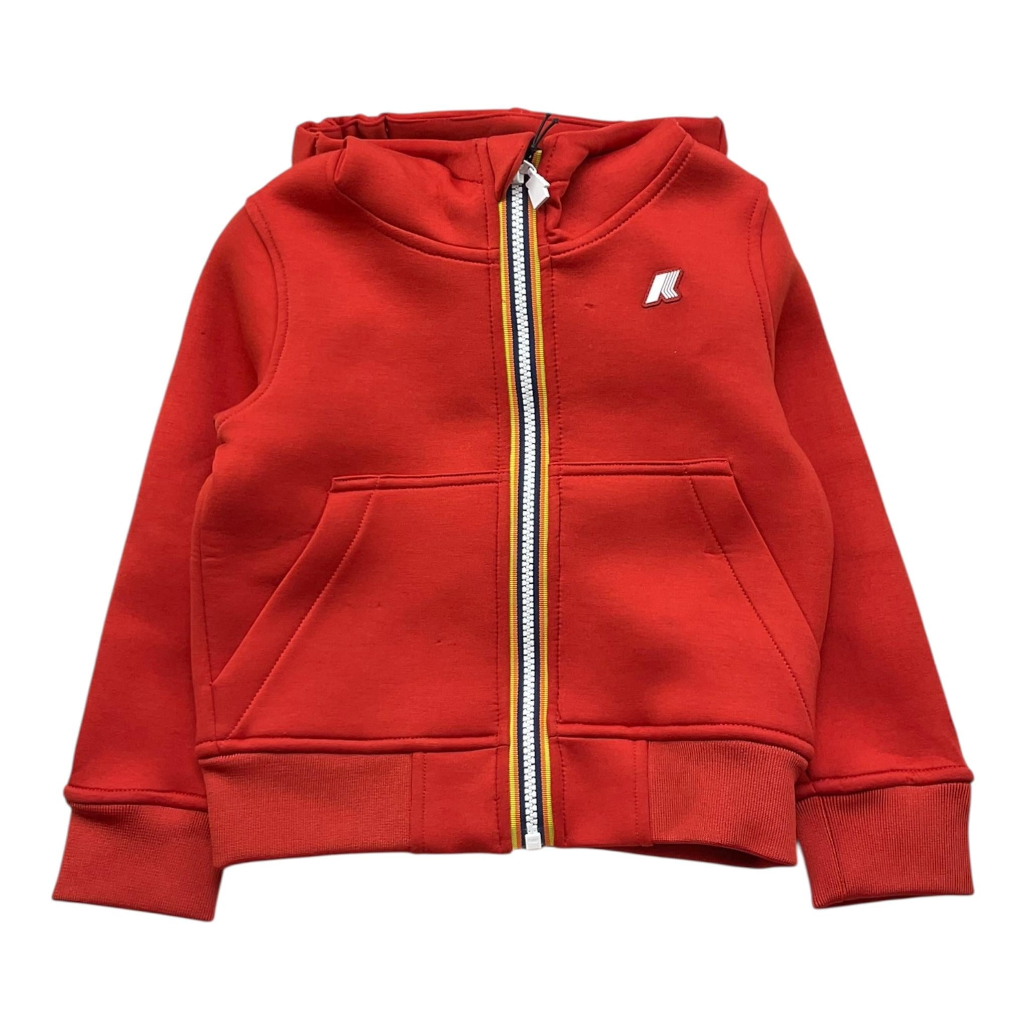 K-WAY felpa tinta unita con zip e cappuccio Arancione per Bambino K2124RWX ARANCIONE K-WAY 