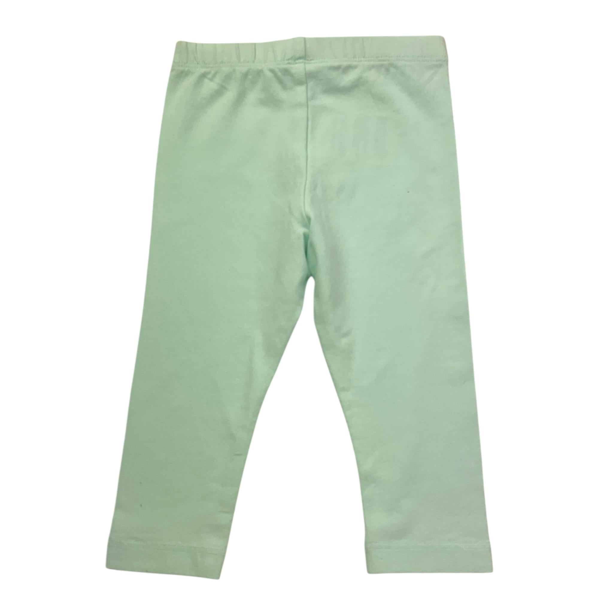 To Be Too Leggins Tinta Unita per Neonata DJDI VERDE ACQUA TO be too 