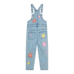 Stella Mccartney Salopette In Denim Tinta Unita con Ricami per Bambina TWAA22 AZZURRO STELLA McCARTNEY 