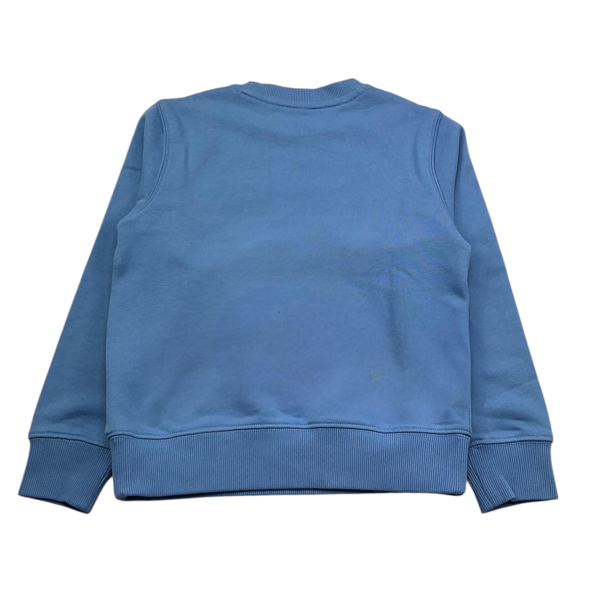 Sun68 Felpa Chiusa Girocollo Tinta Unita per Bambino F35303 AZZURRO SUN68 