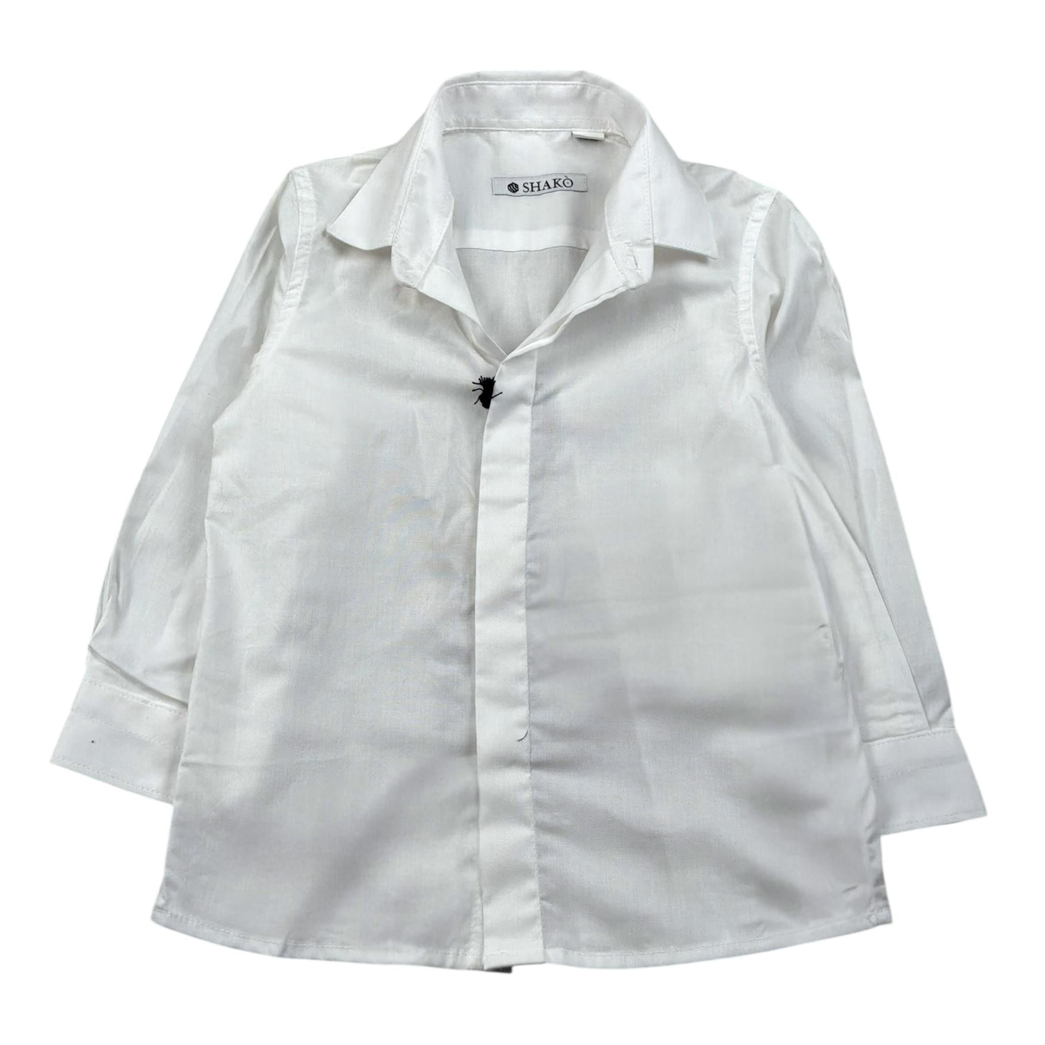 Shako' Camicia Manica Lunga Tinta Unita per Bambino CMSH2J PANNA SHAKO' 