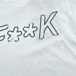 F**K T-Shirt Girocollo Tinta Unita con Stampa per Neonato FJ224210RS BIANCO F**K 