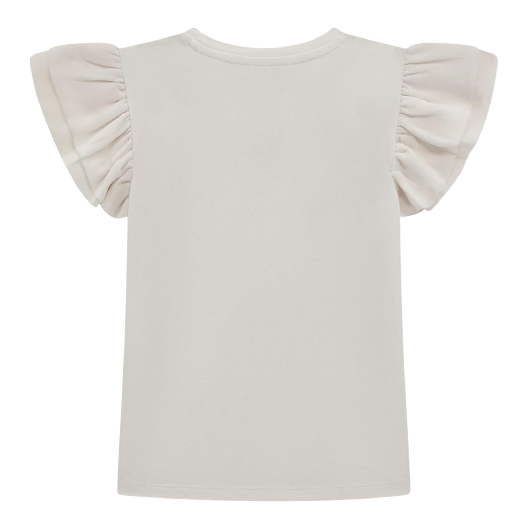 Guess T-Shirt Tinta Unita con Tulle per Bambina K5RI22K6YW4 BIANCO GUESS 