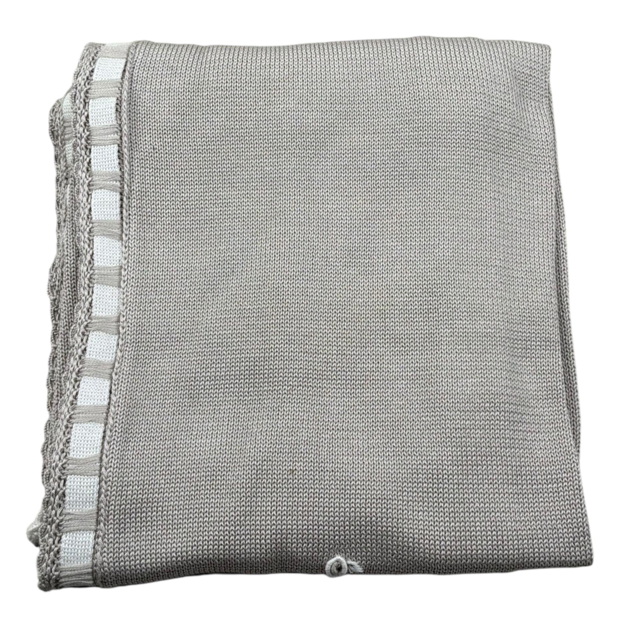 Marlu' Coperta Tinta Unita con Ricami per Neonata EPC BEIGE MARLU' 