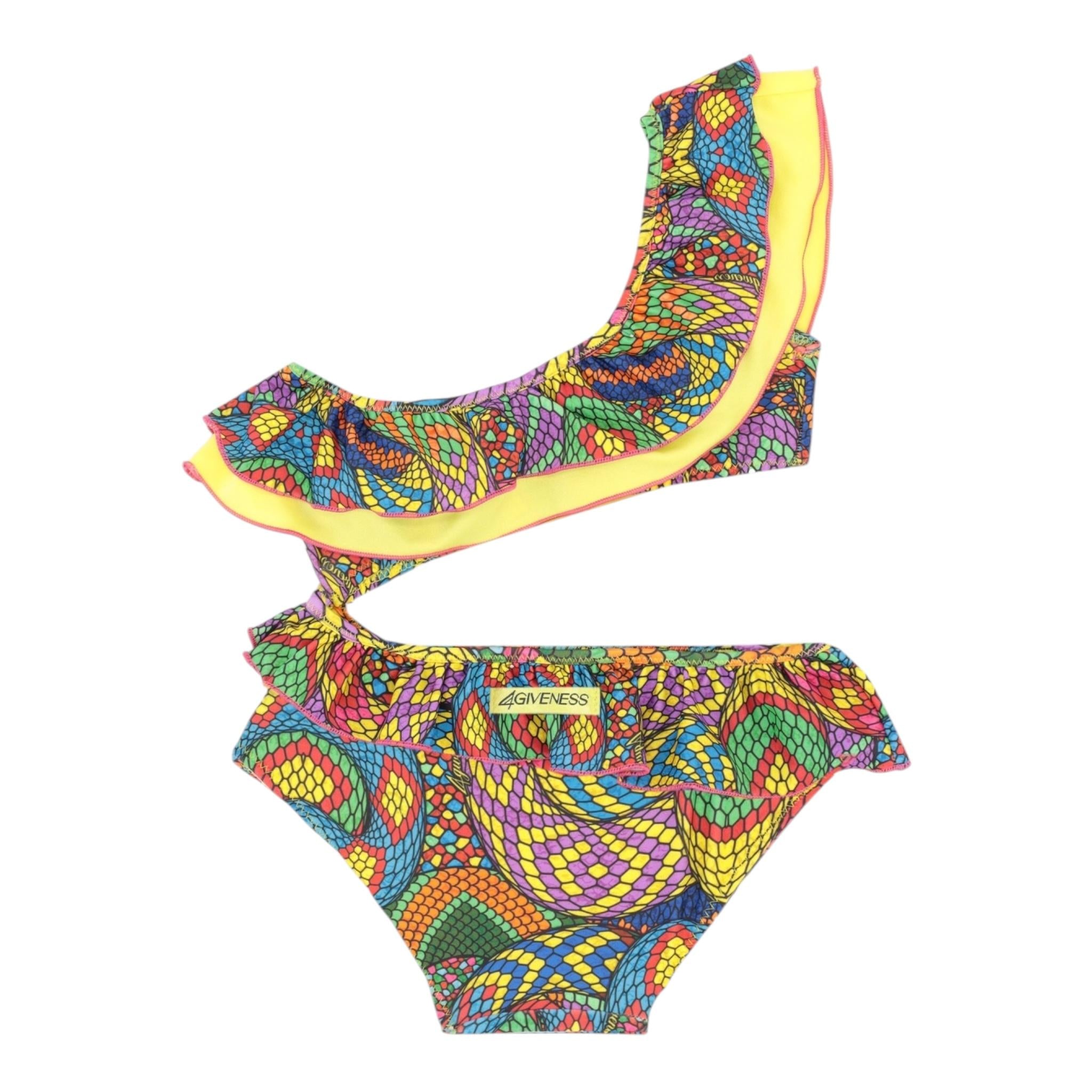 4Giveness Costume Intero Tinta Unita con Fantasia per Neonata 125NBWIN5114 MULTICOLOR 4GIVENESS 