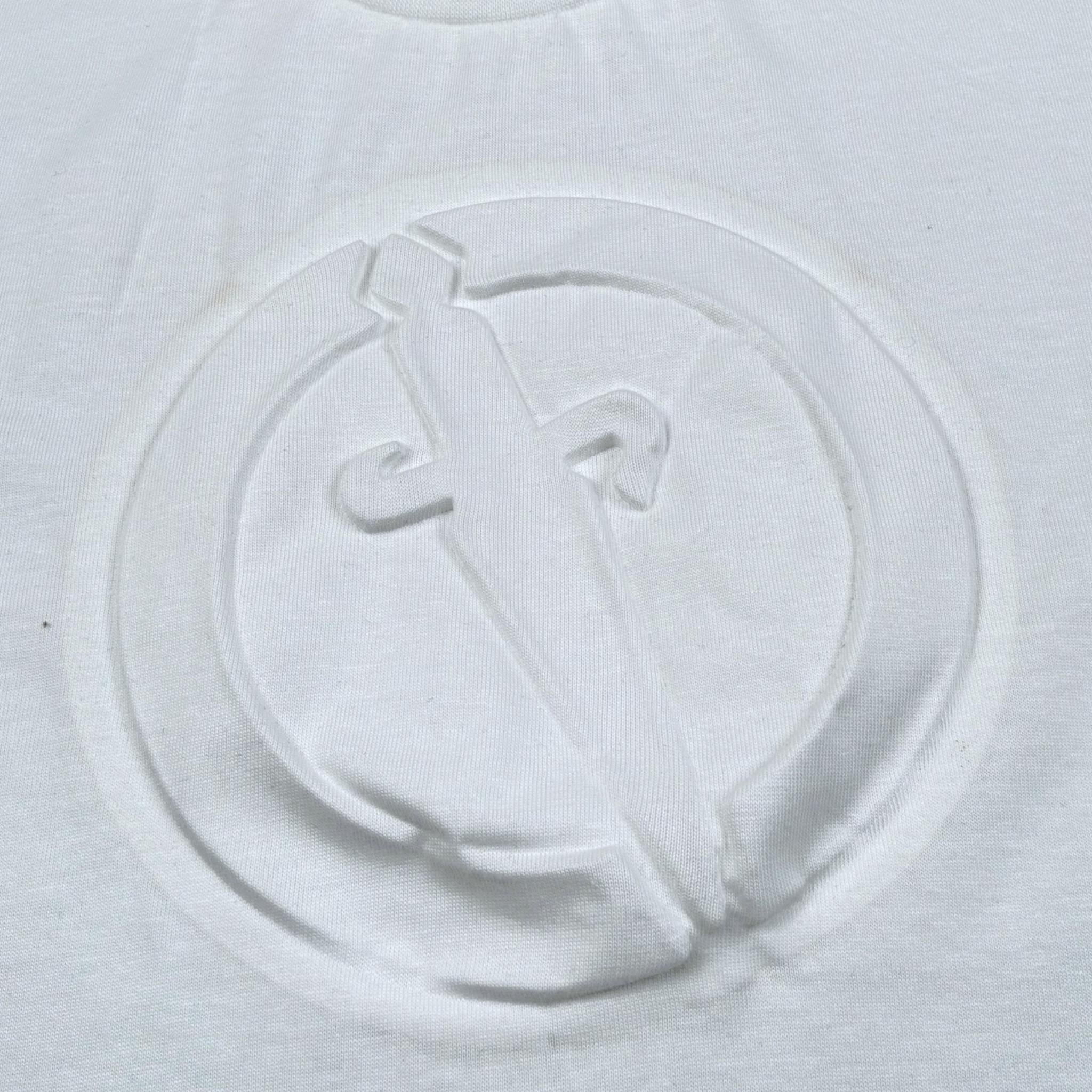 Cesare Paciotti T-Shirt Girocollo Tinta Unita con Stampa per Bambino TSP5114J BIANCO CESARE PACIOTTI 