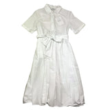 Aspesi Abito Mezza Manica Tinta Unita per Bambina S25012VMC0068 BIANCO ASPESI 