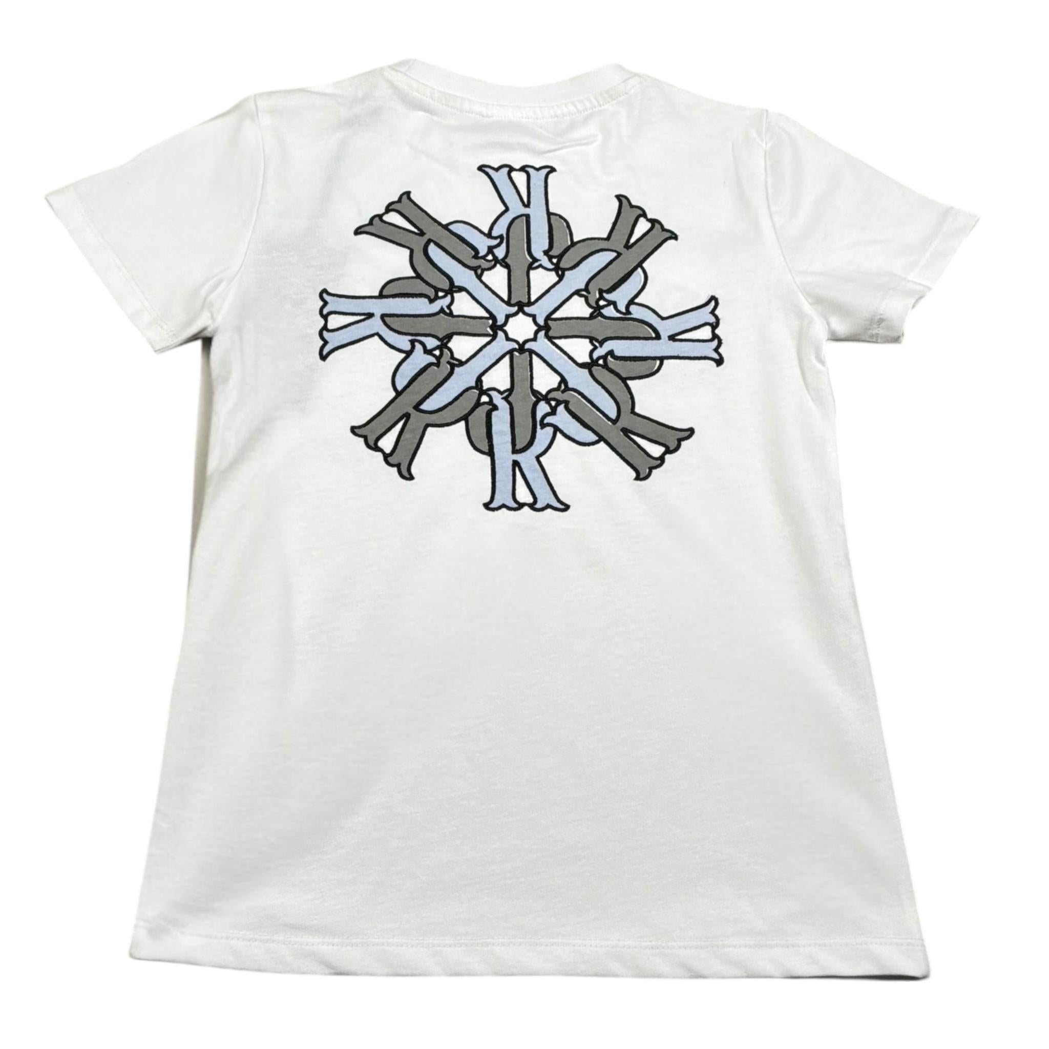 John Richmond T-Shirt Tinta Unita Girocollo con Stampa per Bambino RBP26077TS BIANCO JOHN RICHMOND 