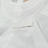 Elisabetta Franchi Abito Tinta Unita con Rouches per Neonata EGAB198X BIANCO ELISABETTA FRANCHI 