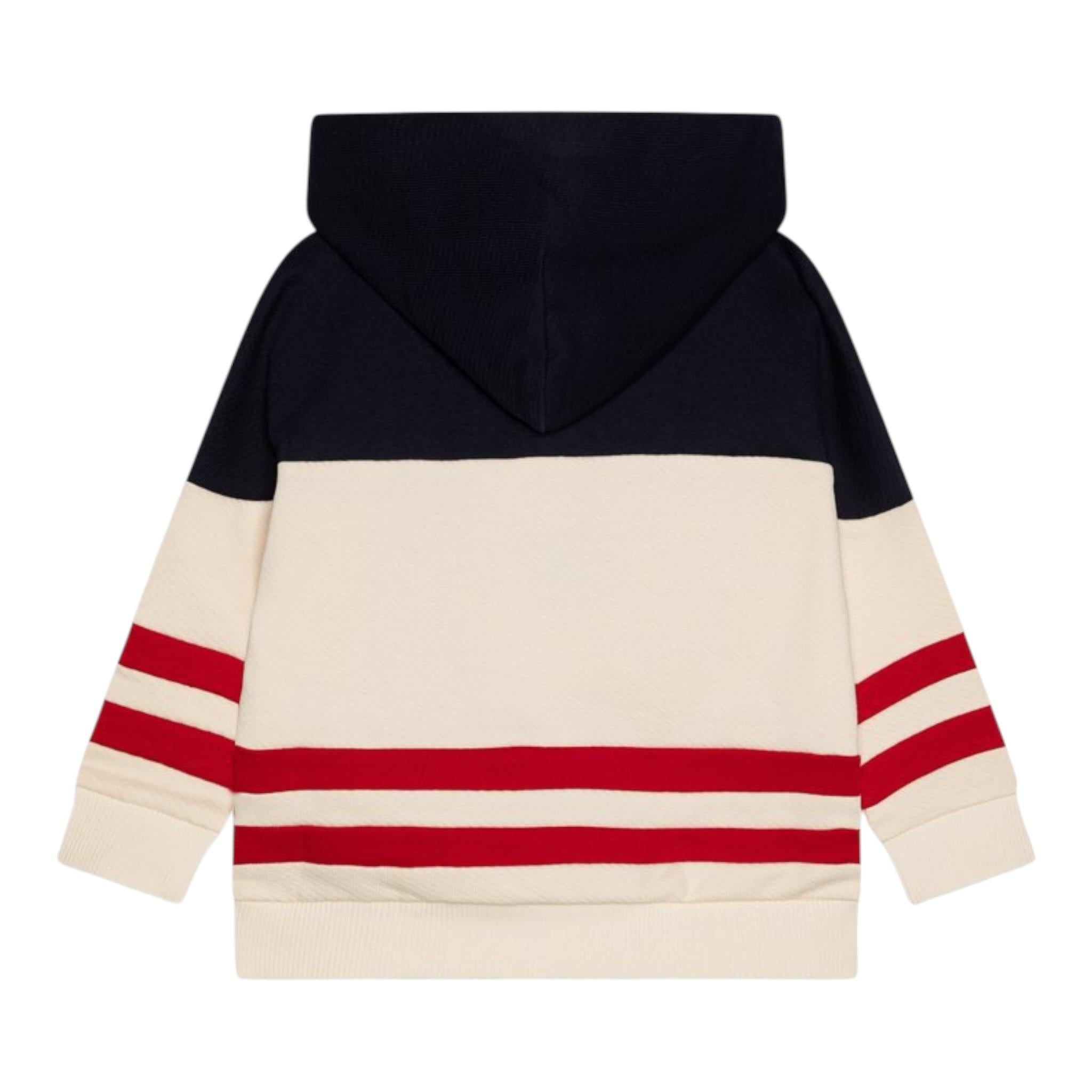Tommy Hilfiger Felpa Multicolor con Cappuccio E Stampa per Bambino KB0KB09584 BEIGE TOMMY HILFIGER 