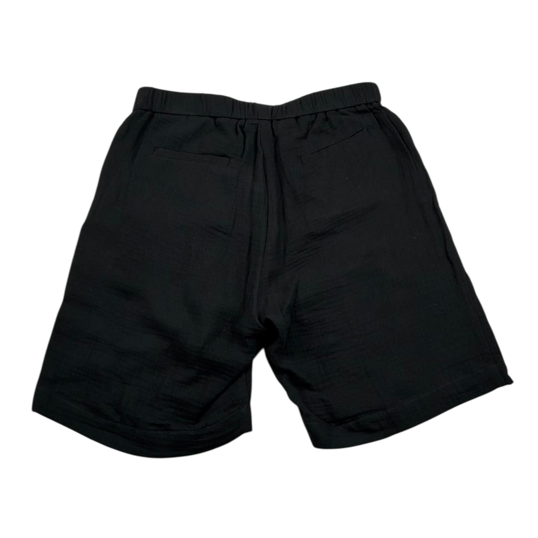 I'M Brian Bermuda Tinta Unita con Elastico In Vita per Bambino BE2853J NERO I'M BRIAN 