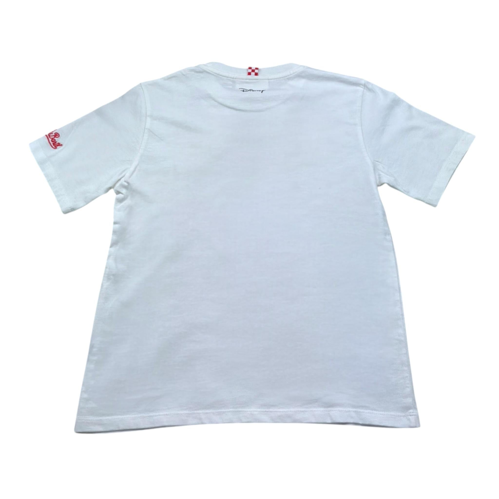 Saint Barth T-Shirt Girocollo Tinta Unita con Stampa per Bambino MICKEY BIANCO SAINT BARTH 