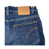 Dondup Bermuda In Denim Tinta Unita Blu Per Bambino
