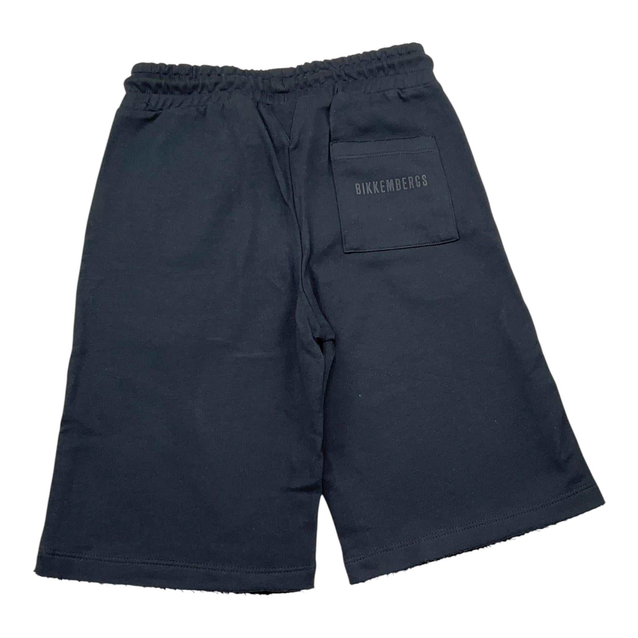 Bikkembergs Bermuda Tinta Unita con Elastico per Bambino BK2334 NERO BiKKEMBERGS 