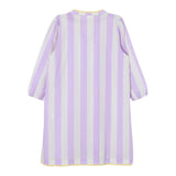 Il Gufo Abito Mezza Manica Stampa Fantasia A Righe per Bambina JUMEIRAX LILLA IL GUFO 