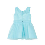 Liu Jo Abito Giromanica Tinta Unita con Tulle per Bambina KA4105T3857 VERDE ACQUA LIU JO 