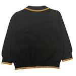 TRUSSARDI polo in maglia tinta unita cn profili in contrasto Nero per Neonato TIA25083MA NERO TRUSSARDI 