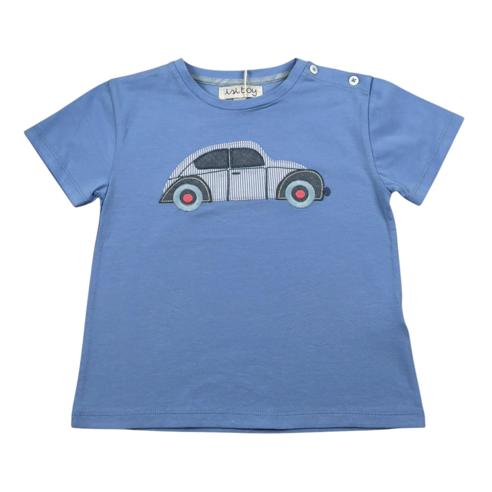 Malvi & Co T-Shirt Tinta Unita con Stampa per Bambino S25B206CAJJJ AZZURRO MALVI & CO 