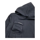 I'M BRIAN felpa chiusa con cappuccio tinta unita Nero per Bambino F3125J NERO I'M BRIAN 