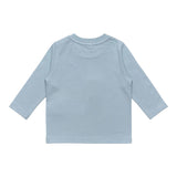 K-WAY shirt girocollo tinta unita con logo Azzurro per Neonato K6123WWXXX AZZURRO K-WAY 