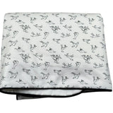 Trussardi Coperta Tinta Unita con Stampe Logo per Neonato TL26004CE BIANCO TRUSSARDI 