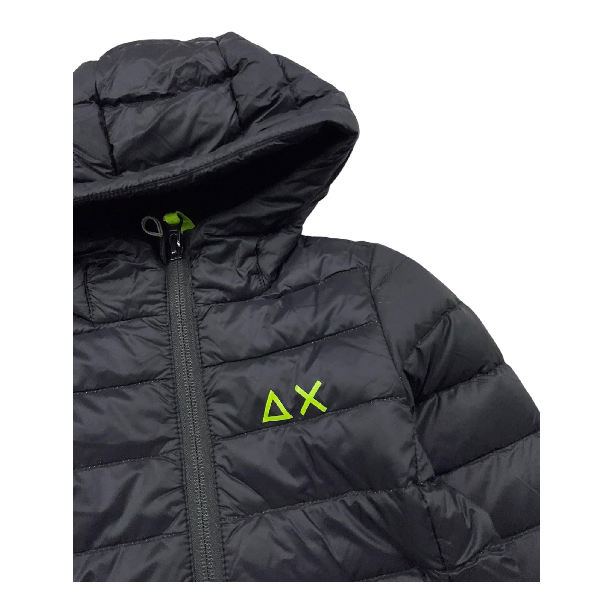 SUNS  giubbino tinta unita con logo e cappuccio Nero per Neonato R44301N NERO SUNS 